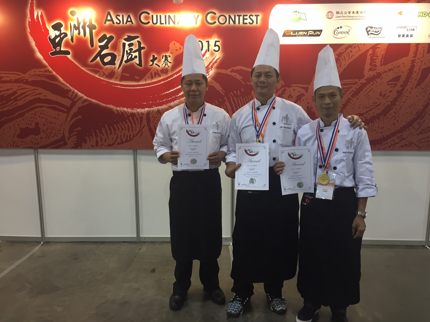 ClubONE 勇奪亞洲名廚大賽2015多個獎項